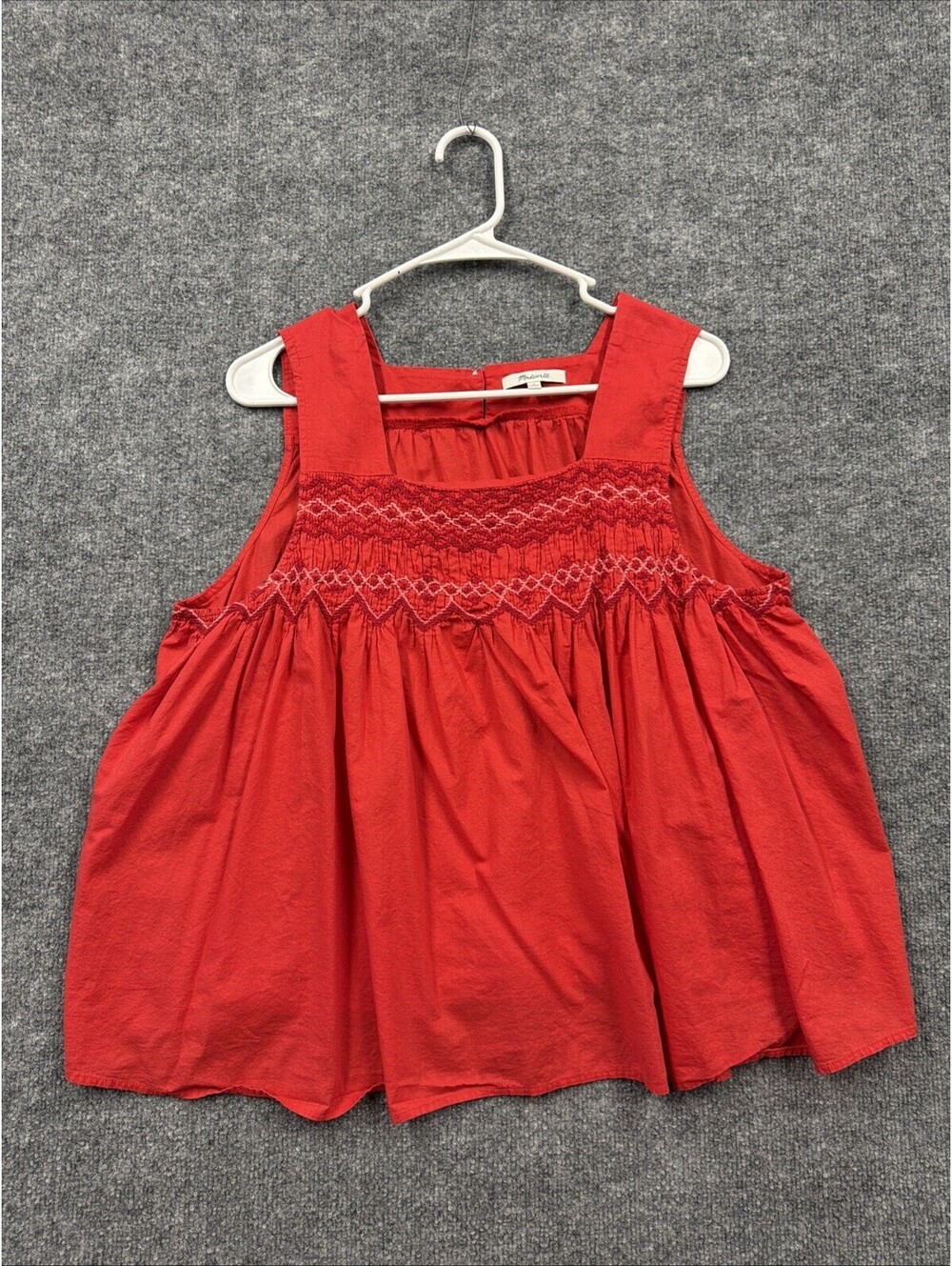 Madewell Boho Coral Sleeveless Tank Top L